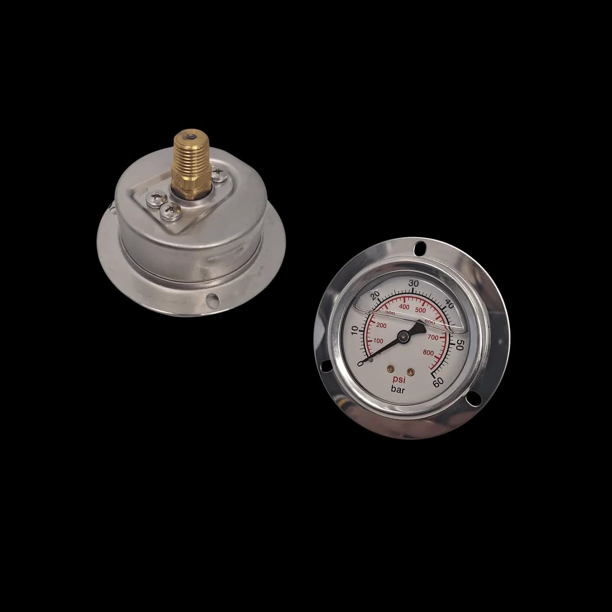 MANOMETRO PAINEL 0 A 60 BAR C/FLANGE - 002890