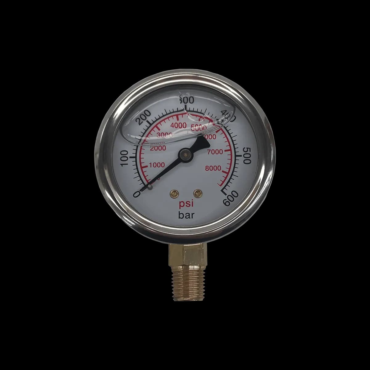 MANOMETRO CONEXAO INFERIOR 0-600 BAR 1/4 BSPT - 013281