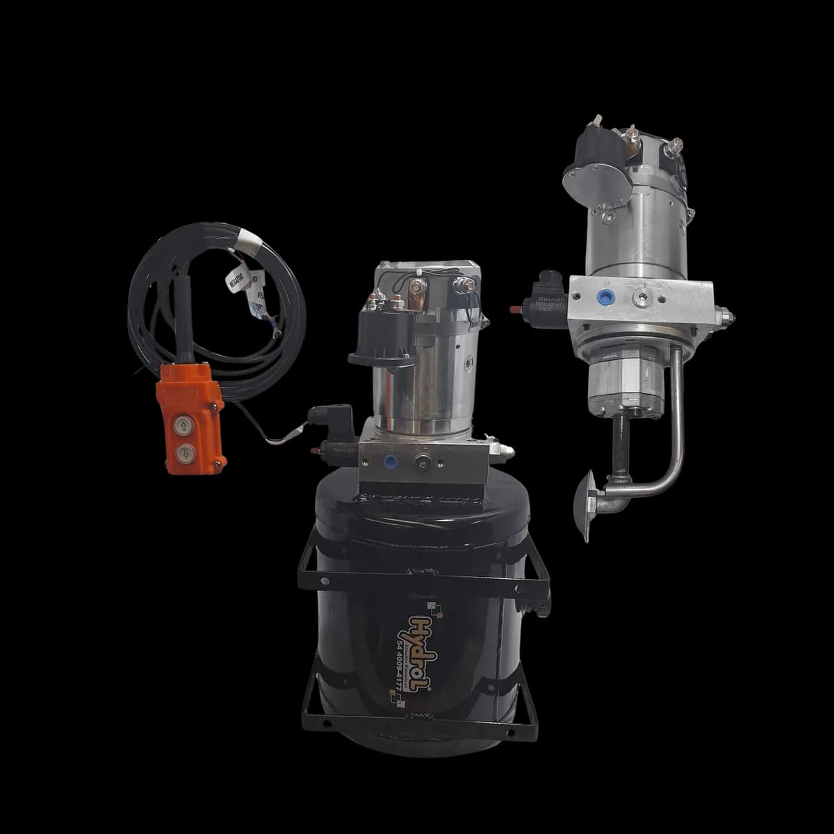 UNIDADE HIDRÁULICA COMPACTA 12M REDONDO 12VCC HYDROL - COM REG/ DE FLUXO - 015595