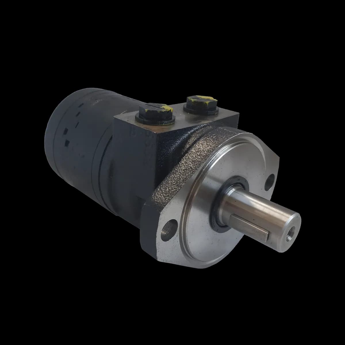 MOTOR TE 165 SAE A 7/8 UNF EIXO CHAV 1" - CONEXÕES FACEADAS - 019250