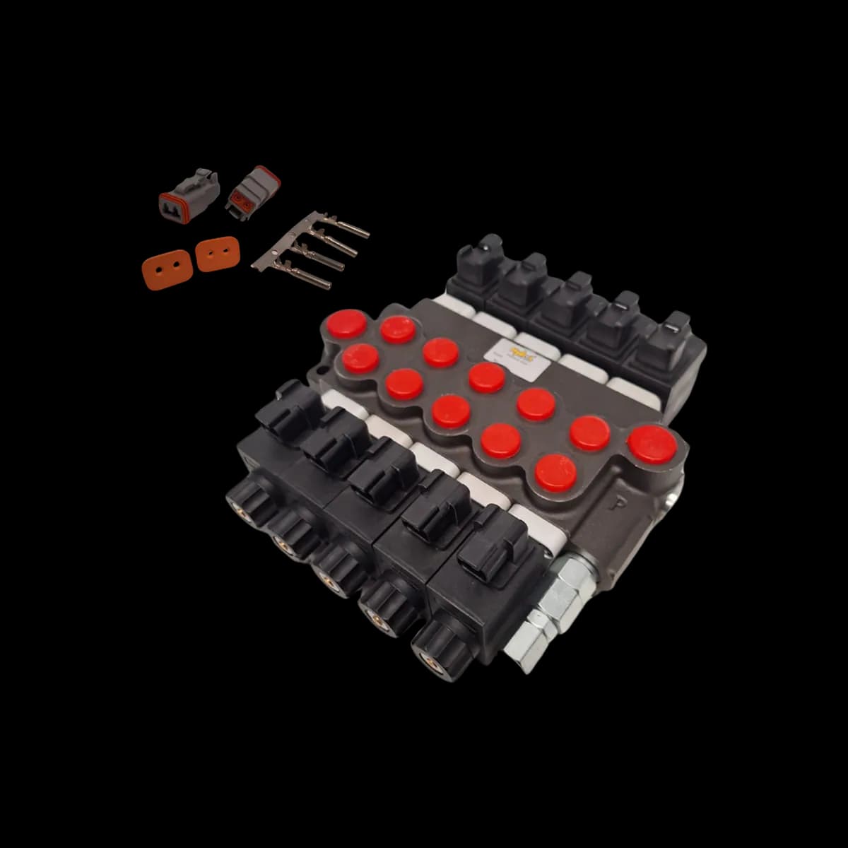 COMANDO HIDR MONOBLOCO 55L-5 EST 12V 200BAR - 020315